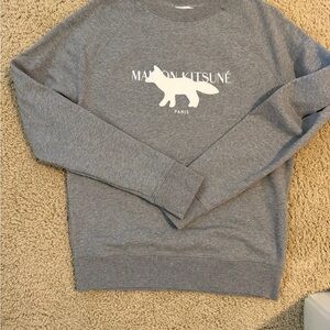 MAISON KITSUNE Gray sweatshirt